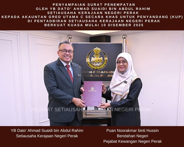 PENEMPATAN DAN PERTUKARAN BENDAHARI NEGERI PERAK